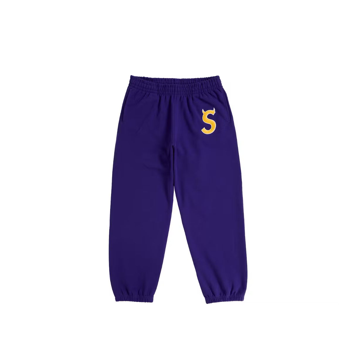 Supreme S Devil Logo Zip Up Fit - Purple