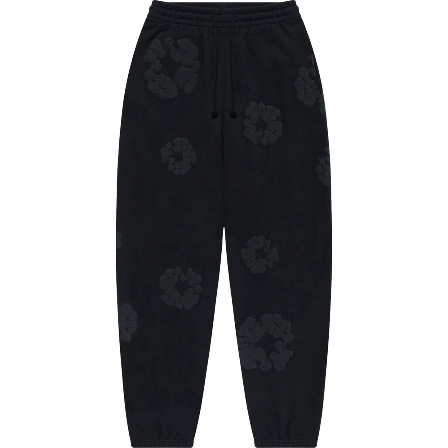 Denim Tears Cotton Wreath Sweatpants - Black Monochrome