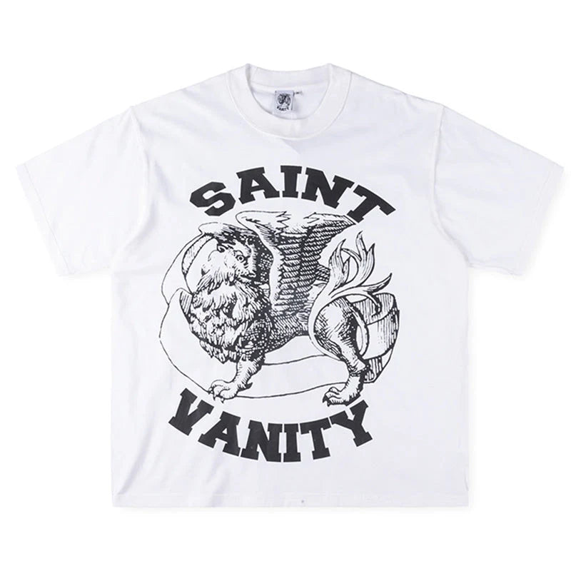 Saint Vanity Griffin Tee White/Black