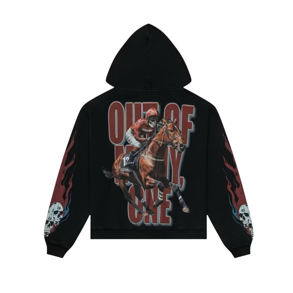 Godspeed Thoroughbred Hoodie Black Wash