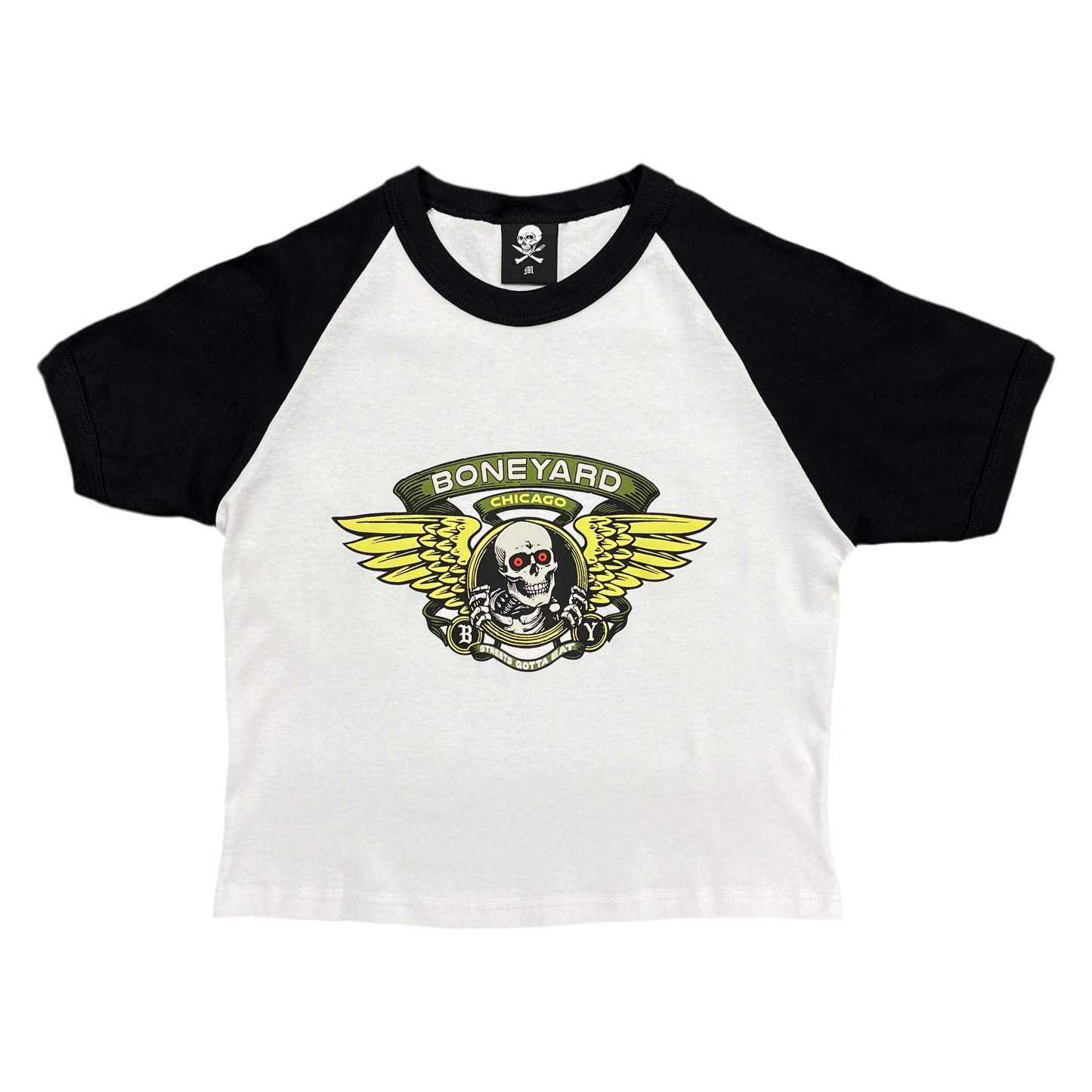 Boneyard Skate Logo Baby T Black
