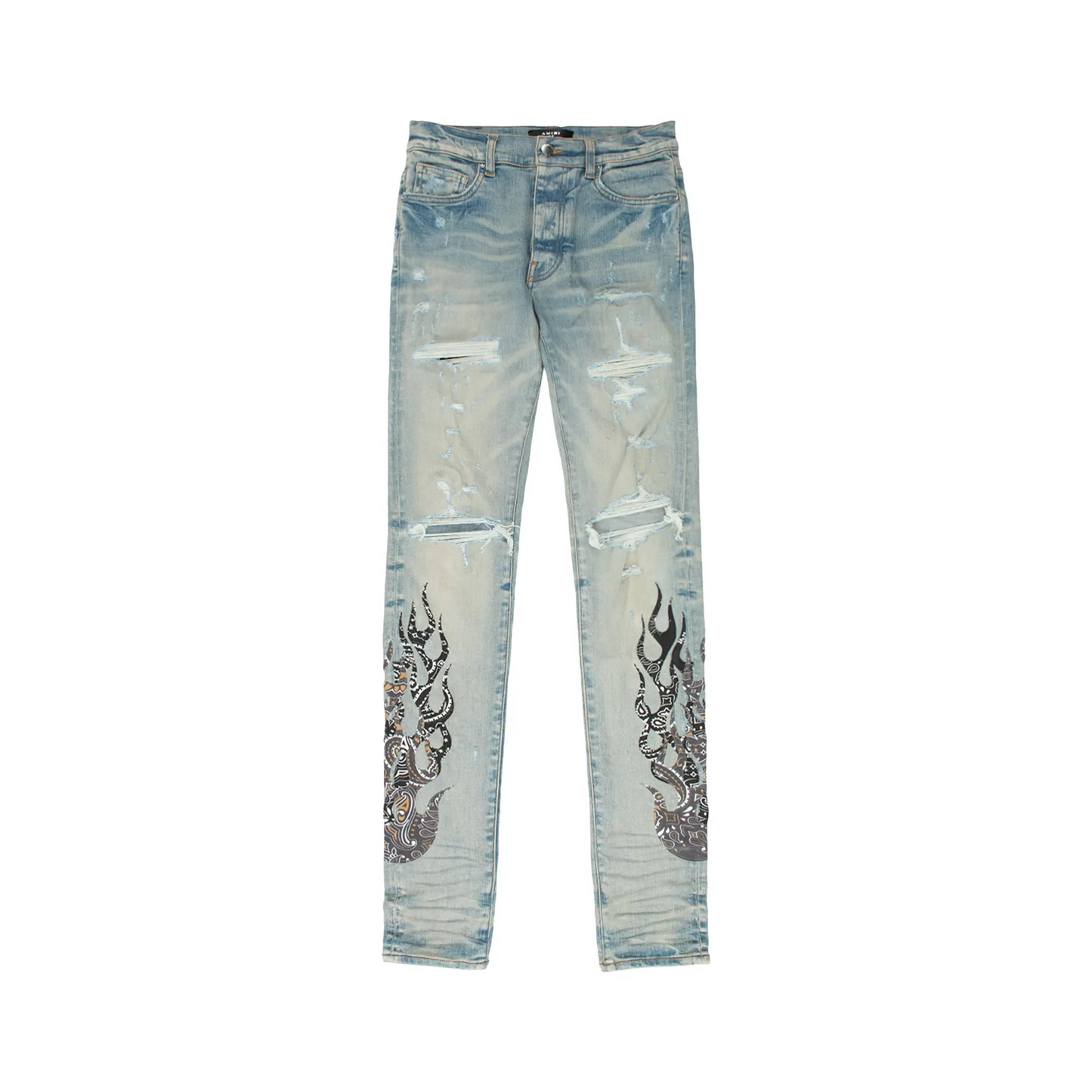 Amiri Denim Bandana Flame - Clay Indigo