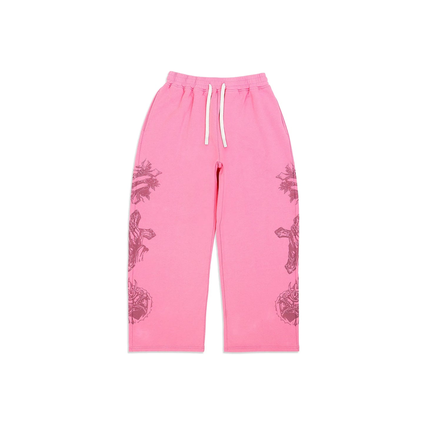 We Are Righteous "Tatted Believer" Sweatpants - Pink