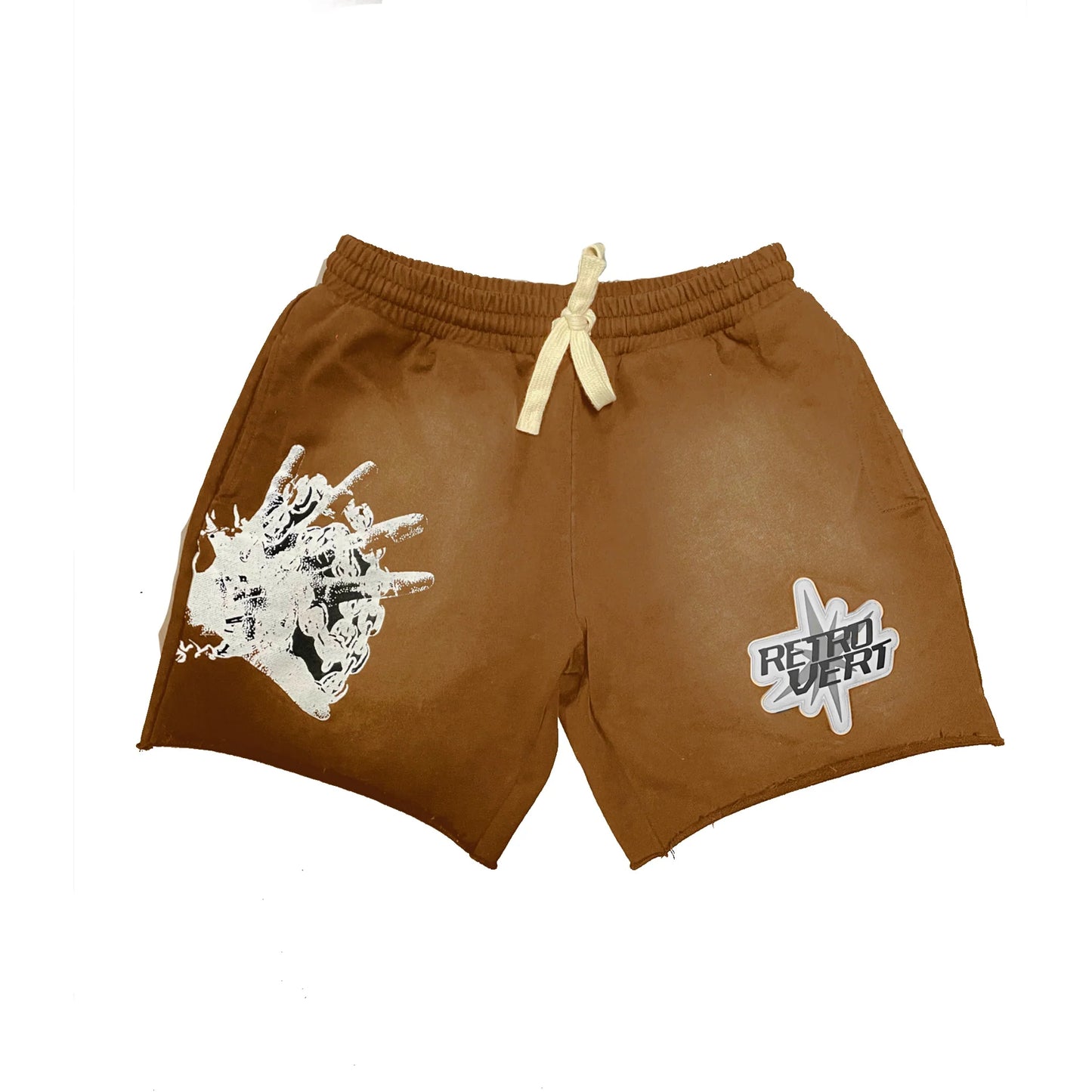 RetroVert Spiked Brown Shorts