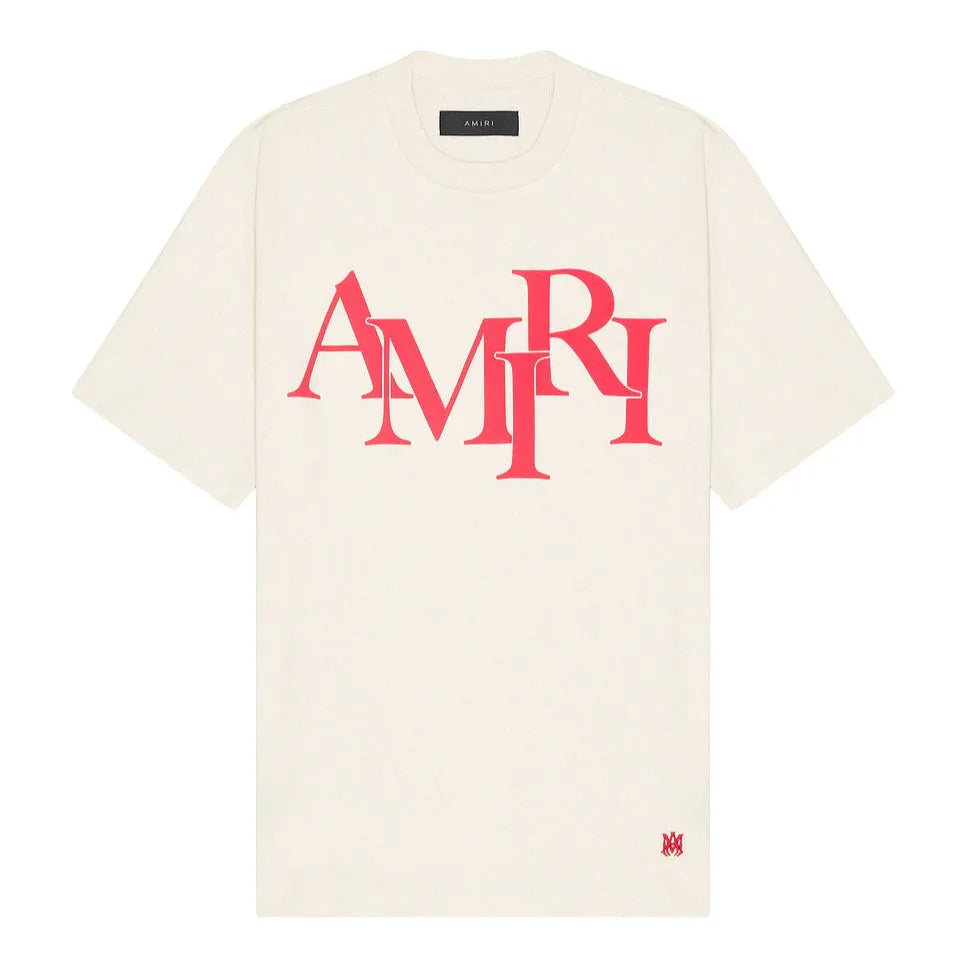 Amiri Staggered Logo T-Shirt