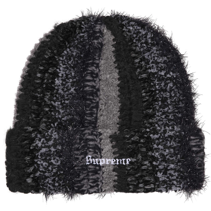 Supreme Tinsil Stripe Beanie - Black