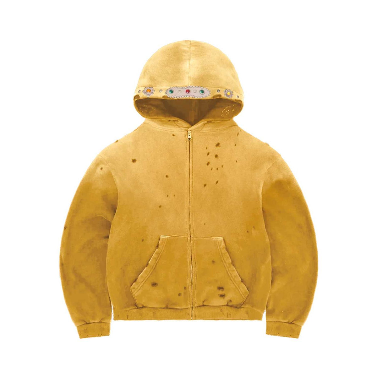 Bravest Studios Sapphire Zip Up Hoodie Yellow