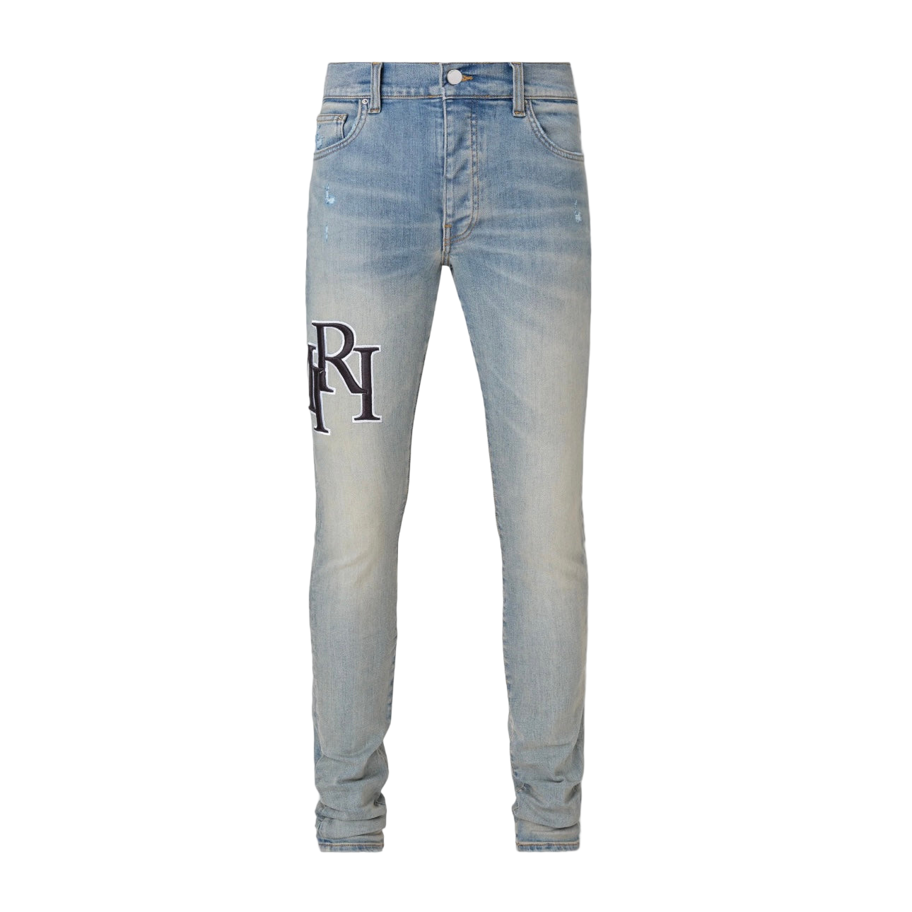 Amiri Staggered Embroidered Logo Jean