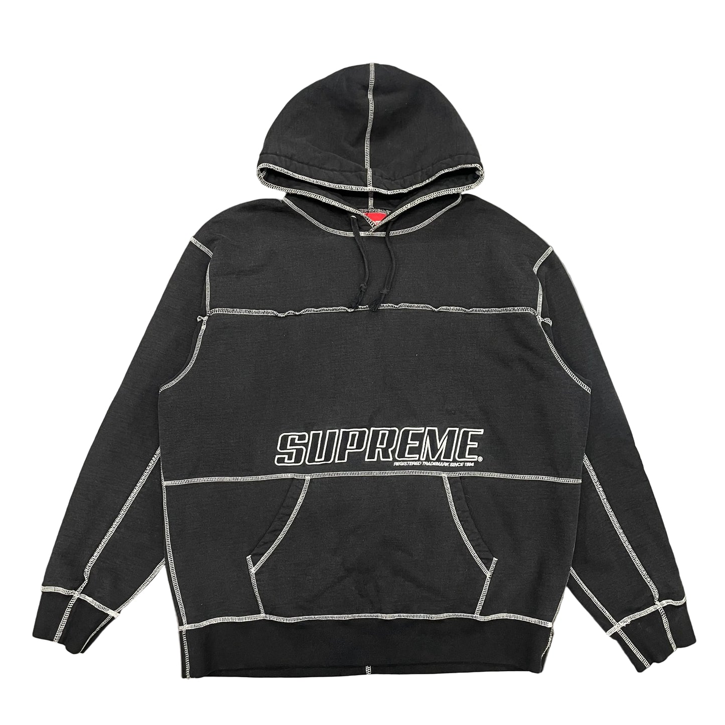 Used Supreme Coverstitch Hoody - Sz L