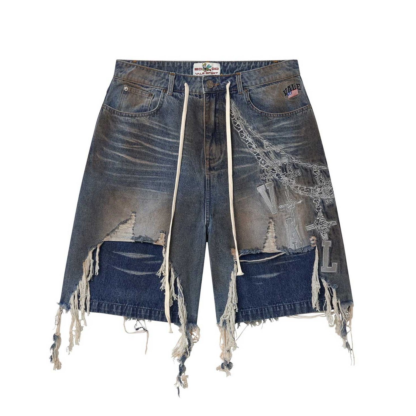 Vale Forever Chain Jorts - Blue