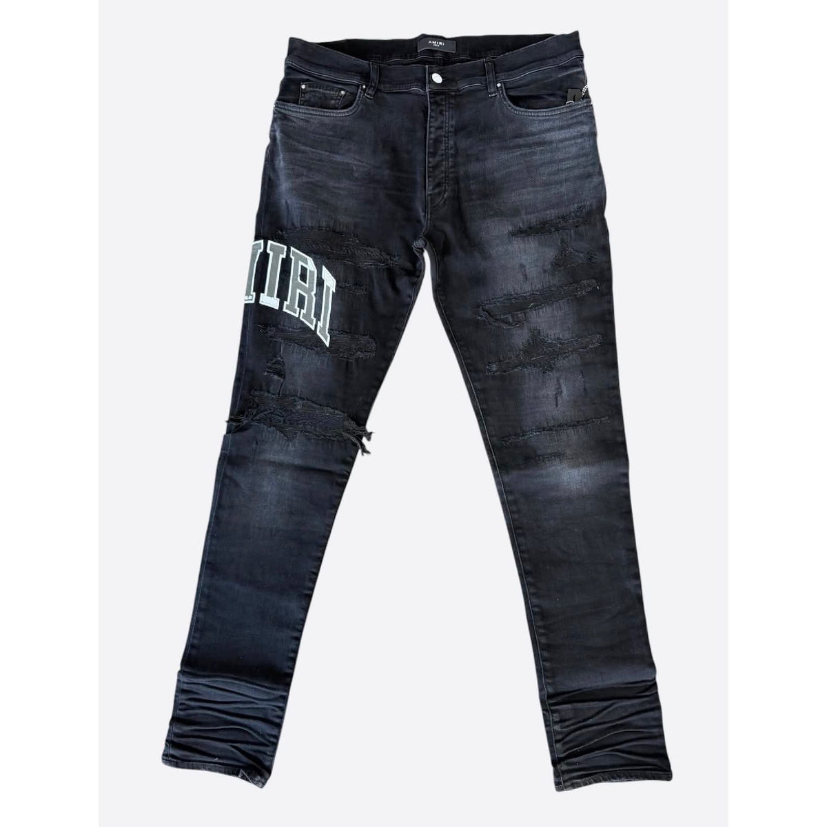Amiri Varsity Logo Denim