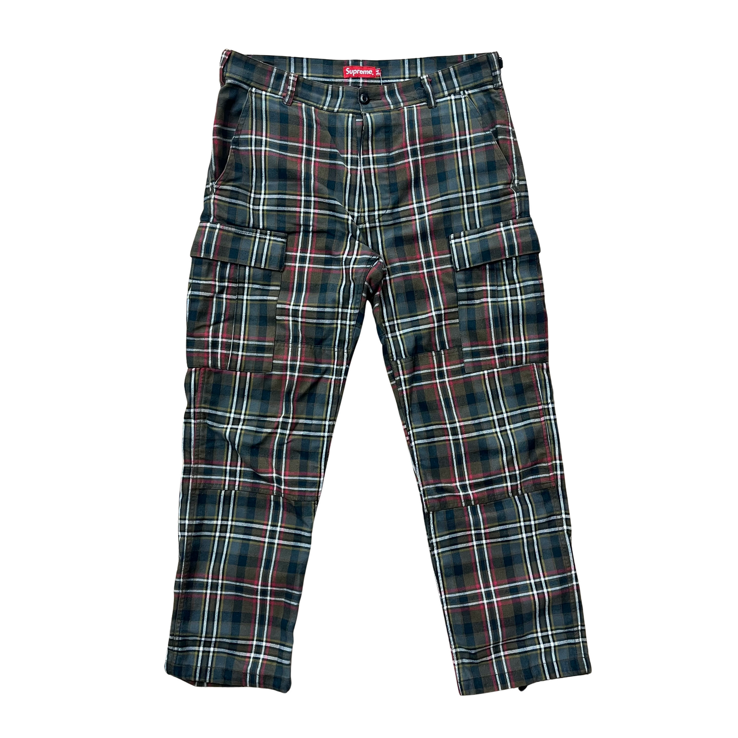 Used Supreme Plaid Cargo Pants