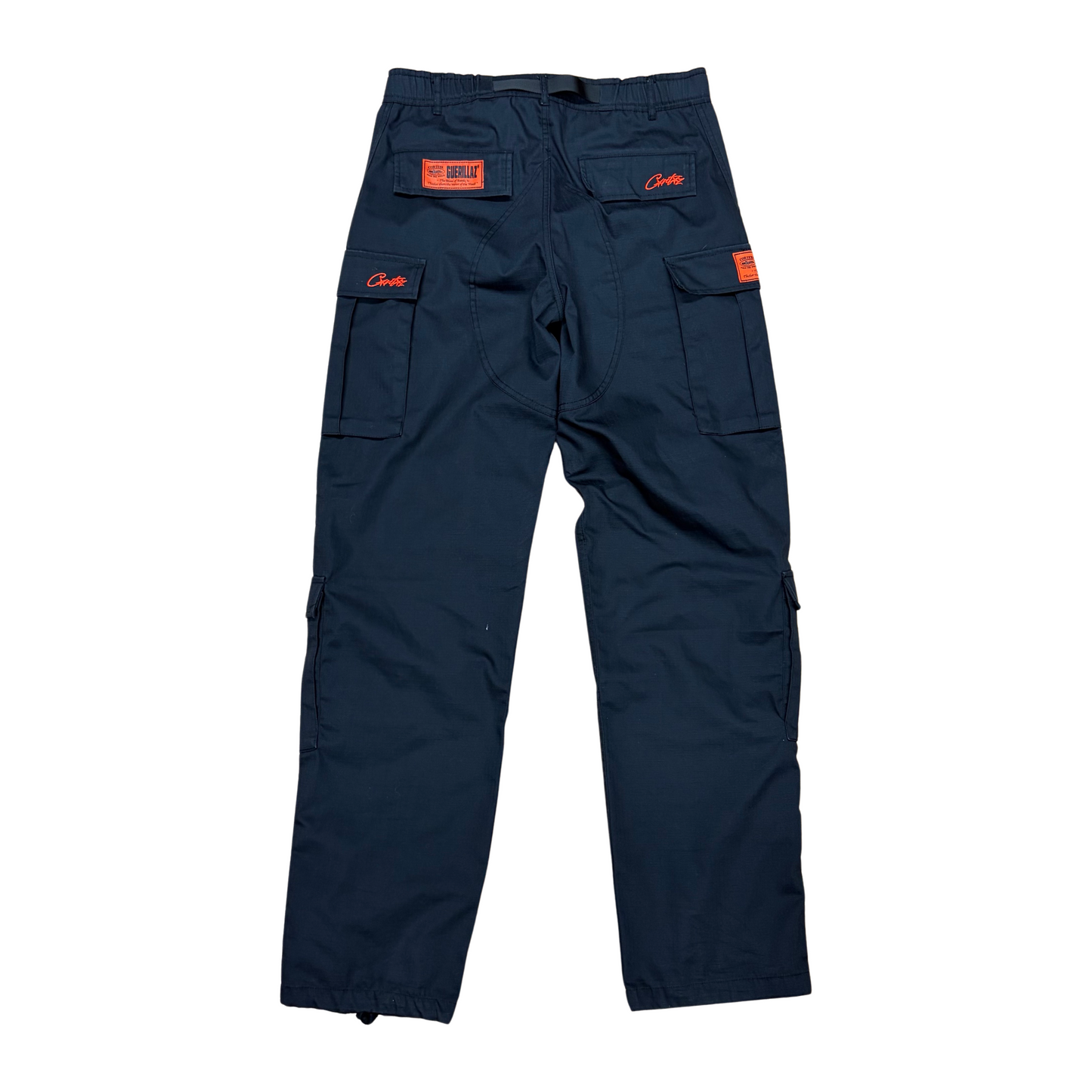 Used Corteiz Alcatraz Guerilla Cargo Pants - Sz L Black