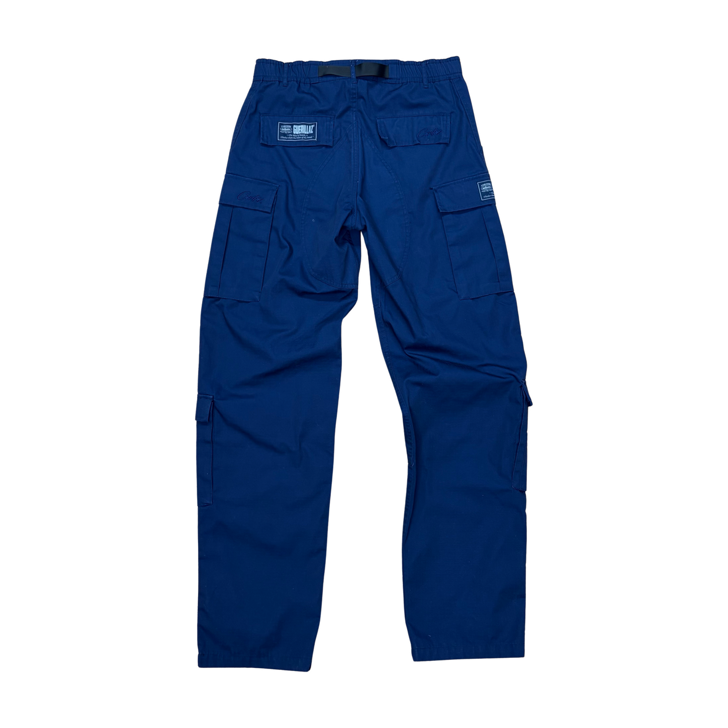 Used Corteiz Alcatraz Guerilla Cargo Pants - Sz L Blue