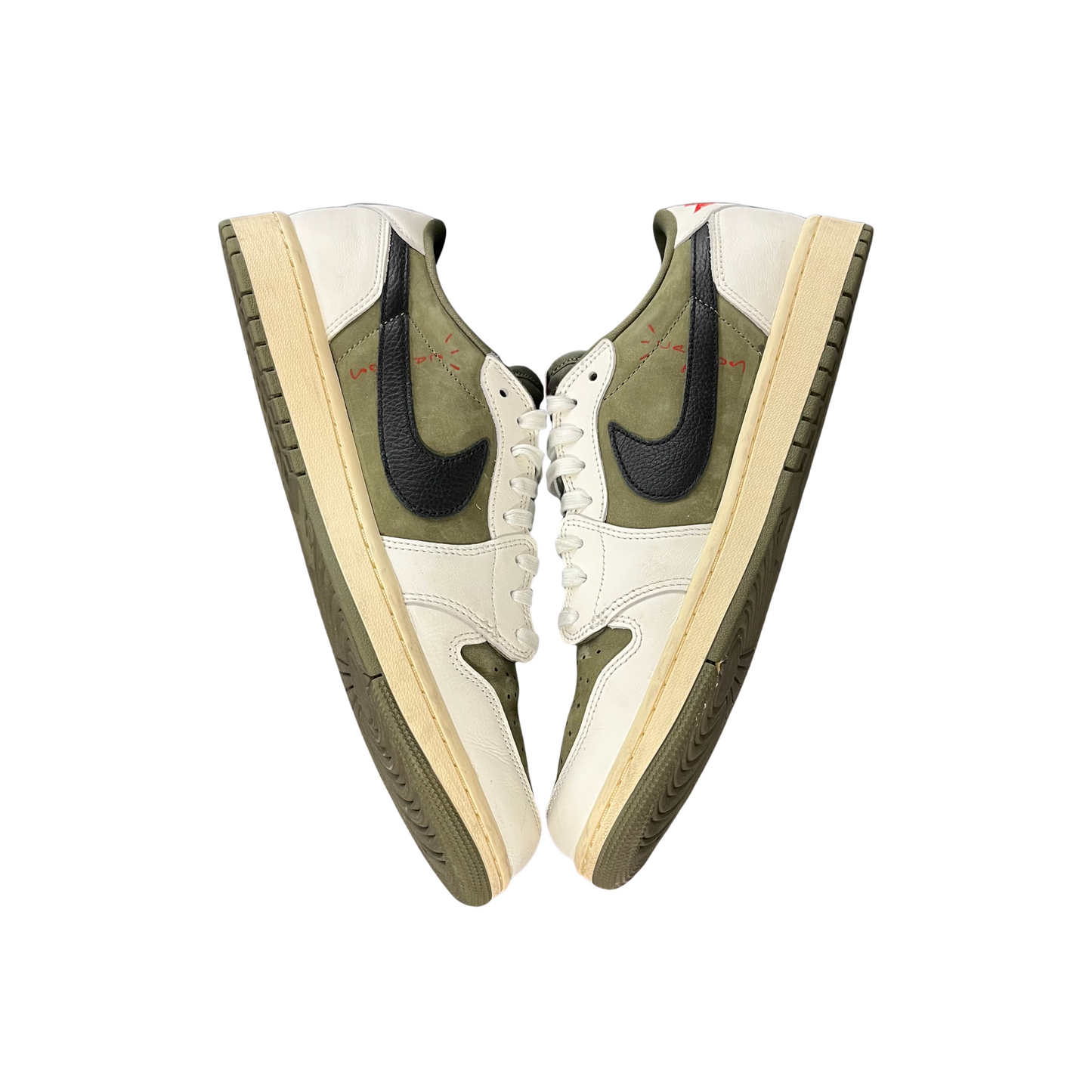 Used Jordan 1 Low Travis Scott Medium Olive - Sz 11.5