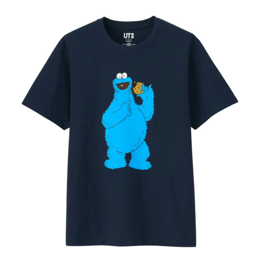 Kaws x Sesame Street Cookie Monster T Shirt - Sz XL