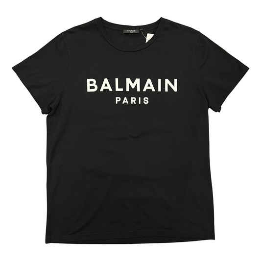 Used Balmain Logo T-Shirt - Sz L