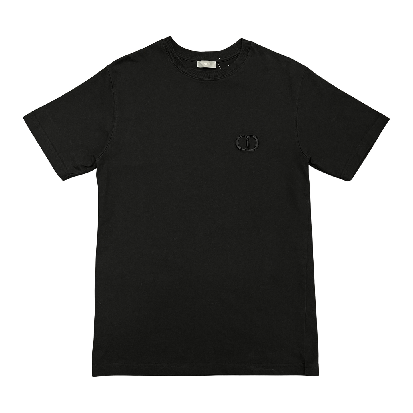 Used Christian Dior CD Black Logo T - Sz S