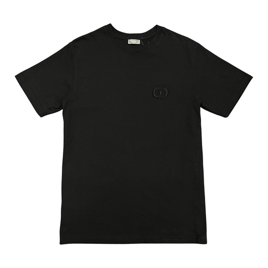 Used Christian Dior CD Black Logo T - Sz S