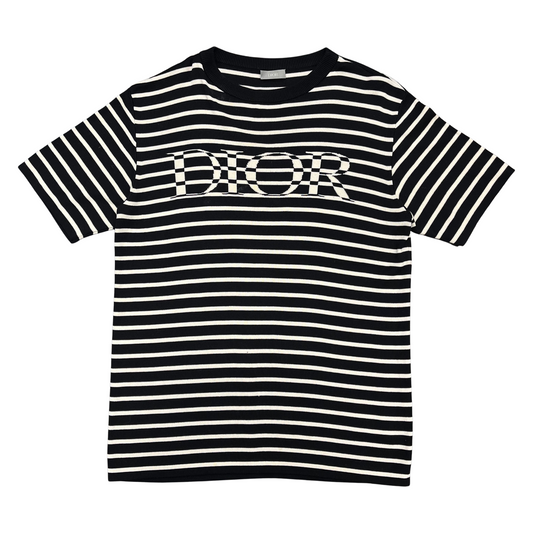 Used Dior Logo Knit T Shirt - Sz S