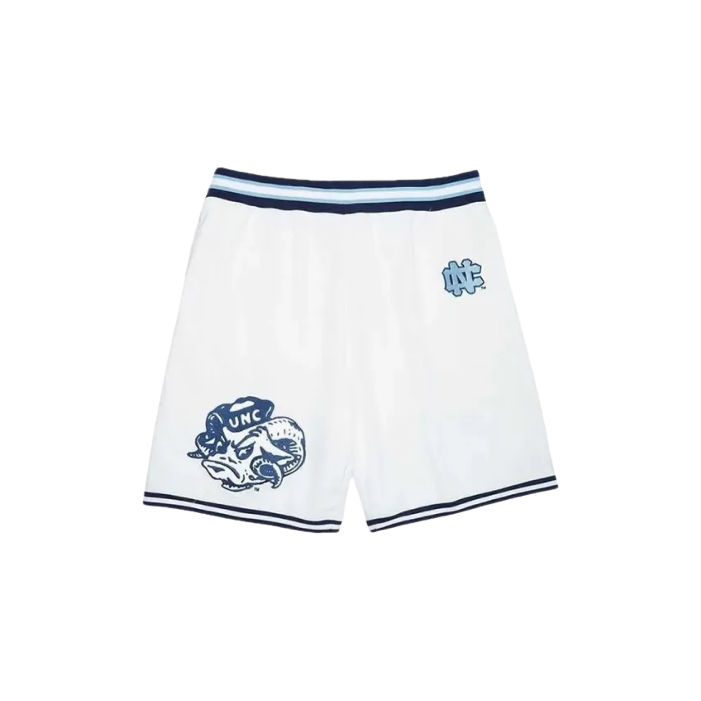 SUPREME X MITCHELL & NESS "UNC" BASKETBALL SHORTS