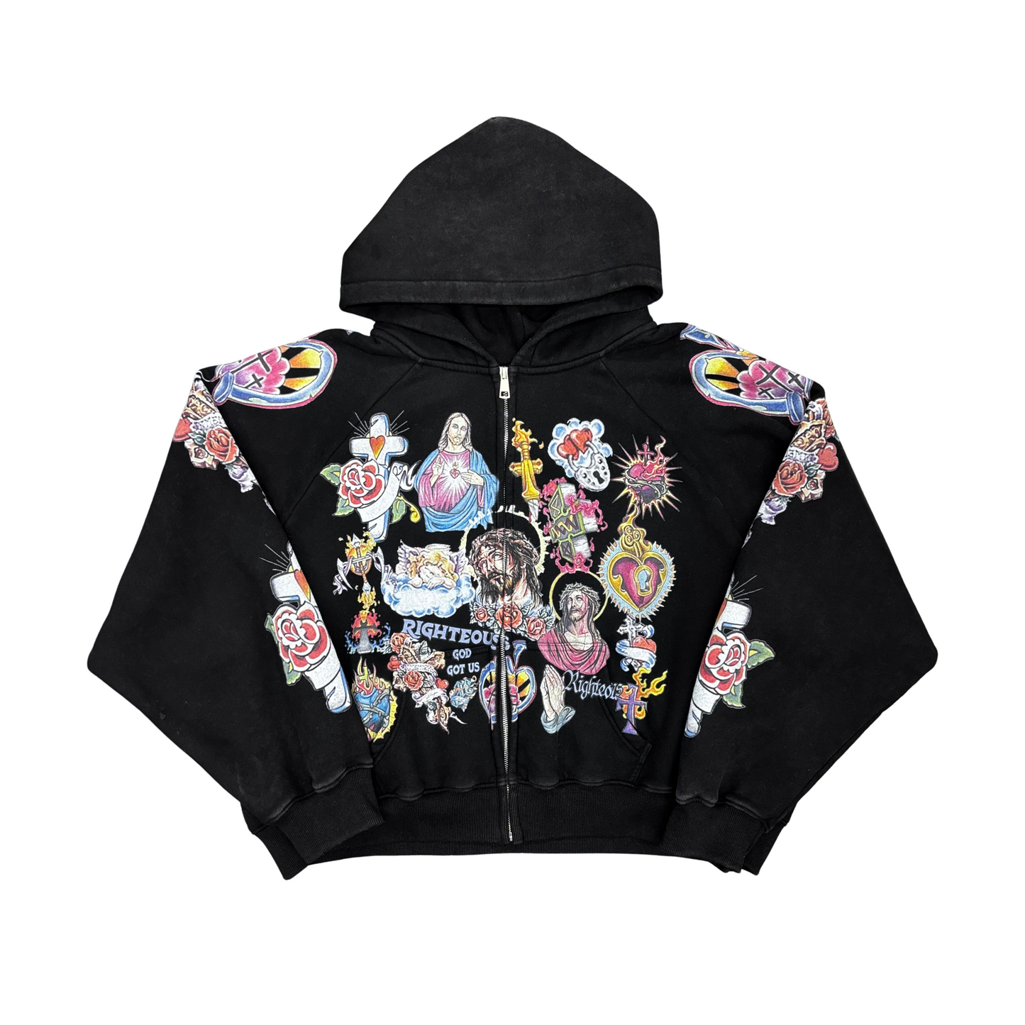 Used We Are Righteous Risen King Zip Up - Sz S