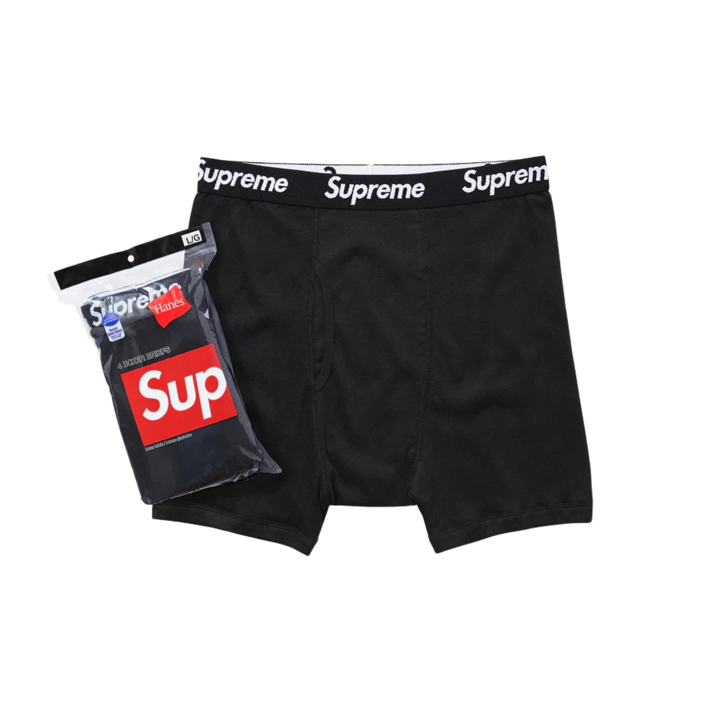 Supreme Hanes Boxer Briefs - Black