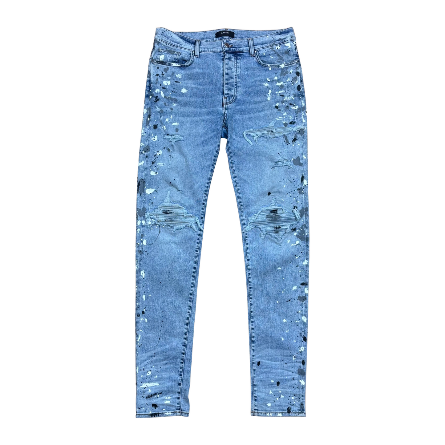 Used Amiri MX1 Paint Spatter - Sz 36