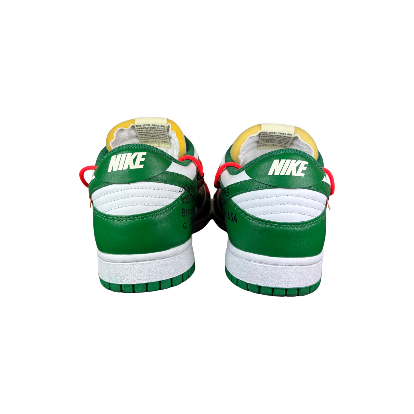 Used Nike Dunk Low Off-White Pine Green - Sz 11.5