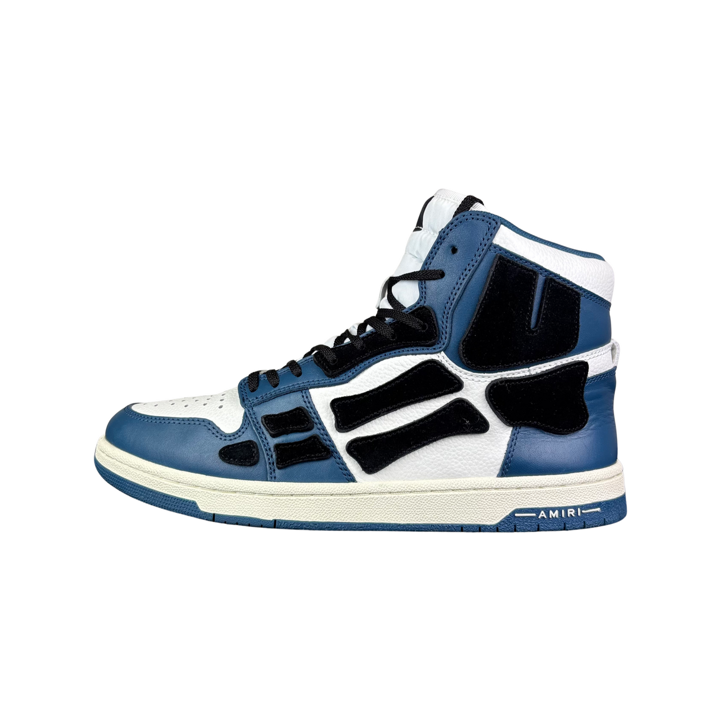 Used Amiri Hi Top Skel Leather Bones - Sz 44