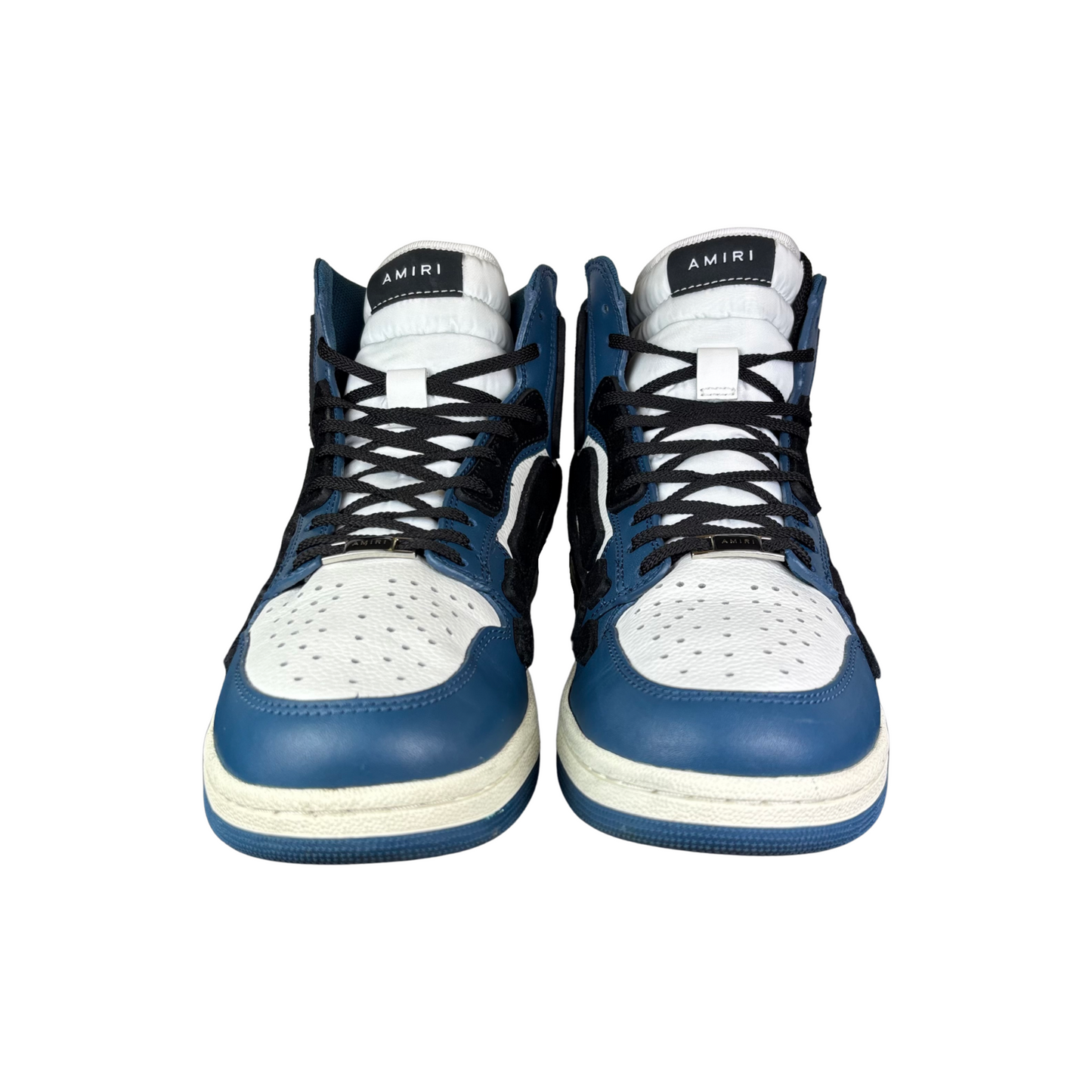 Used Amiri Hi Top Skel Leather Bones - Sz 44