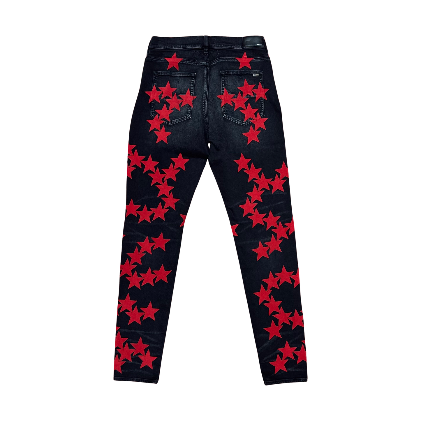 Used Amiri Red Chemist Jeans - Sz 38
