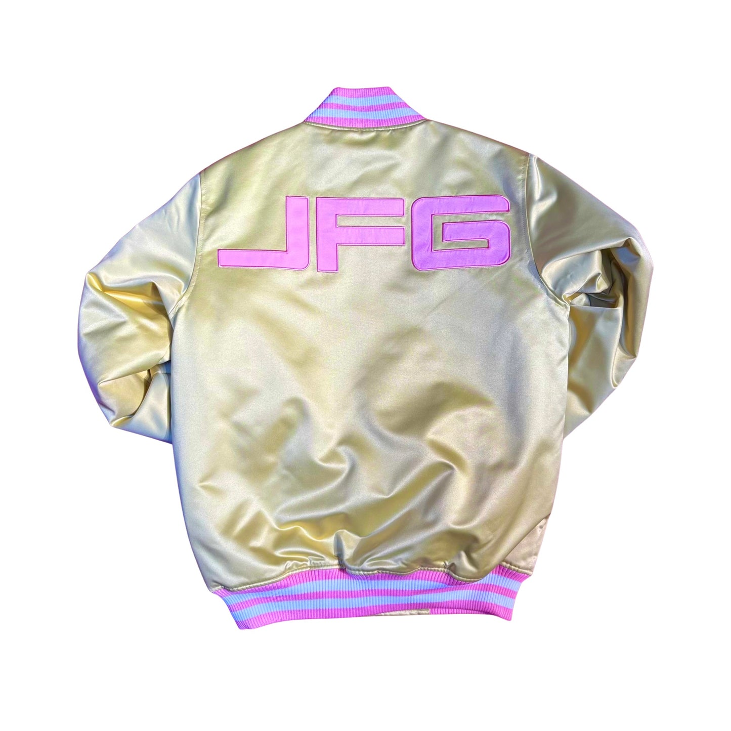 JFG White Sox Satin Jacket Cream
