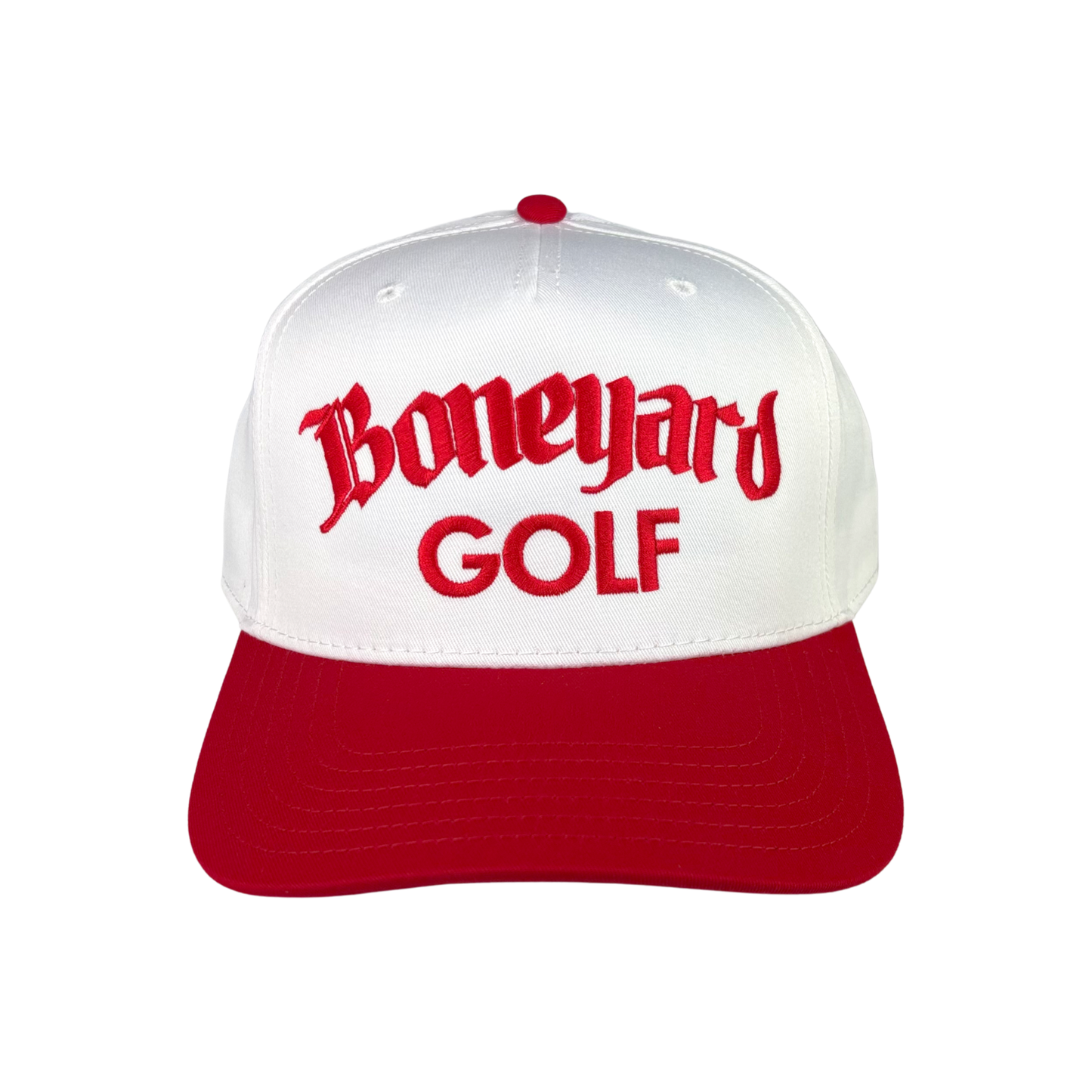 Boneyard Golf Hat - White/Red