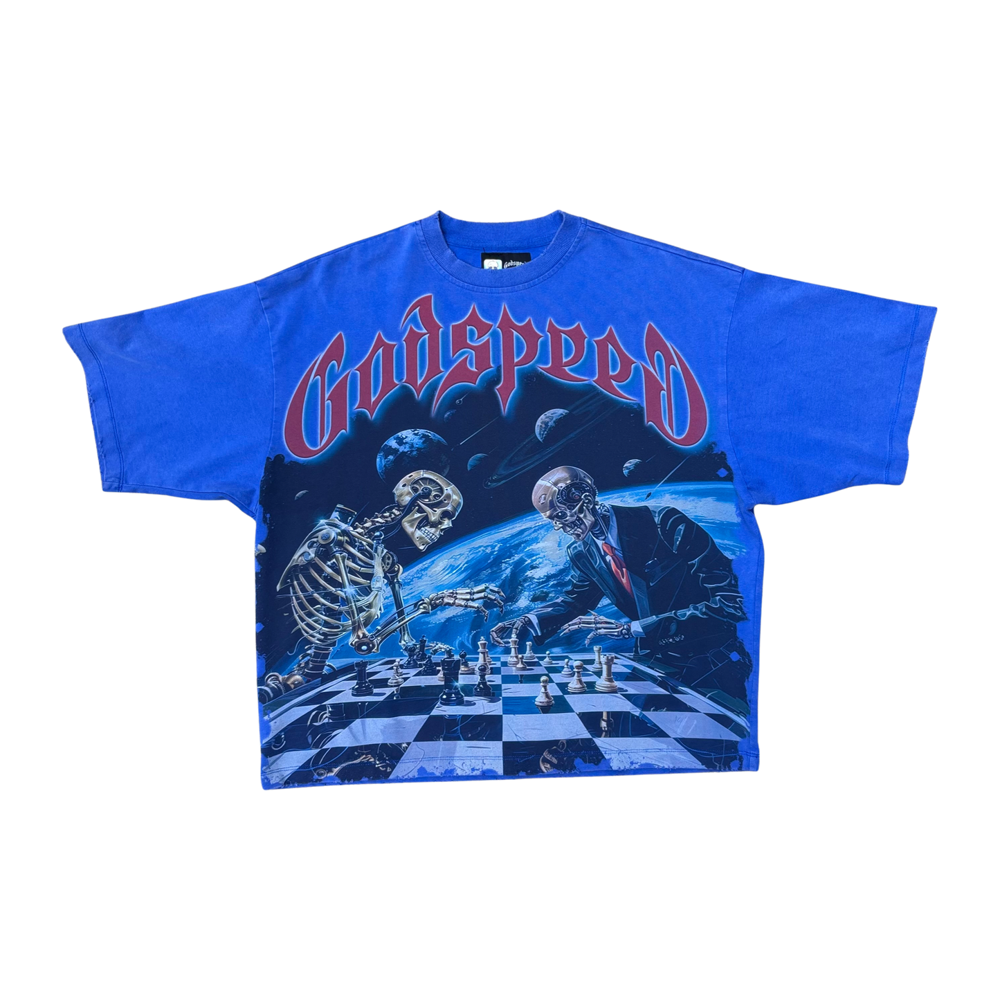 Godspeed Checkmate Blue Wash T-Shirt