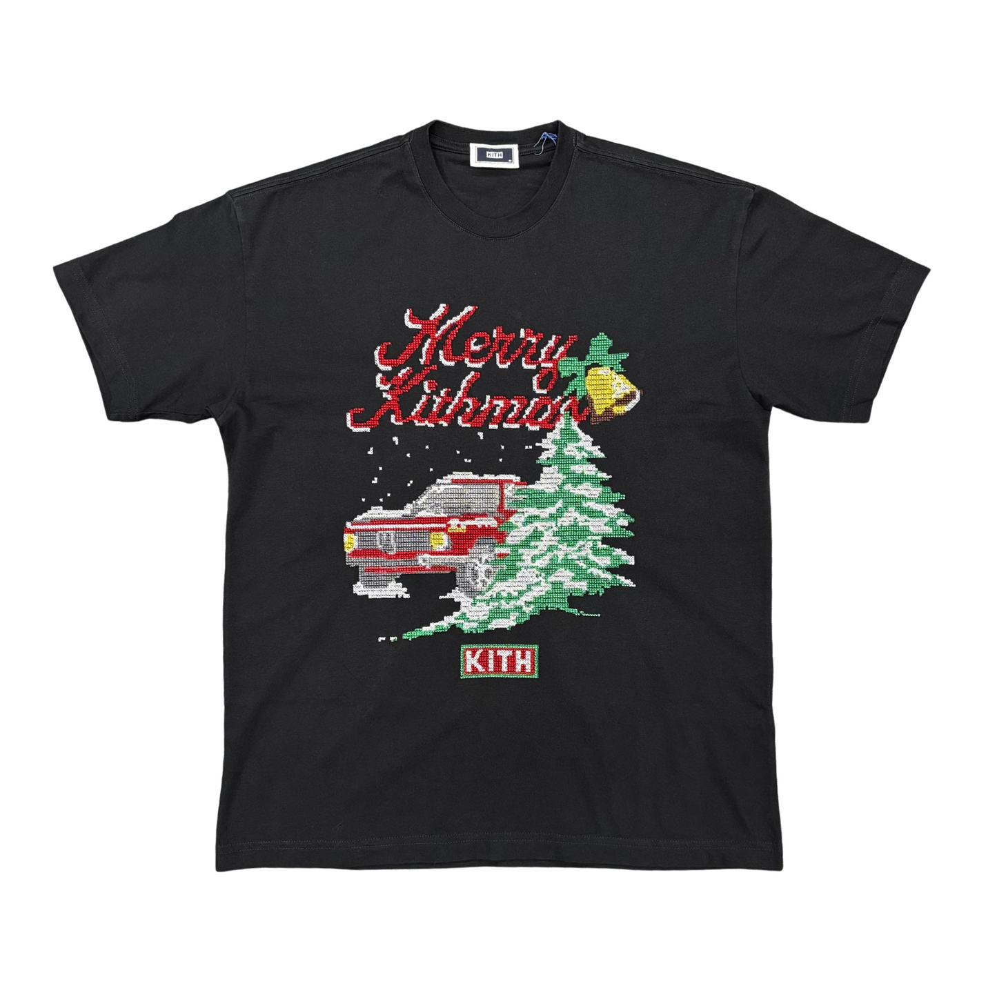 Kith Merry Kithmas Needlepoint Tee - Sz XS