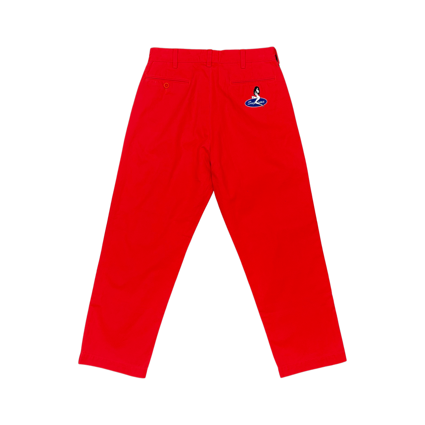 Used Supreme Chino Pant Neon Red - Sz 30