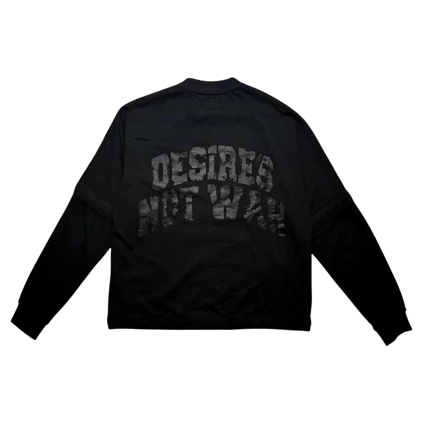 Bottega Desires Not War Long Sleeve Tee - Sz M