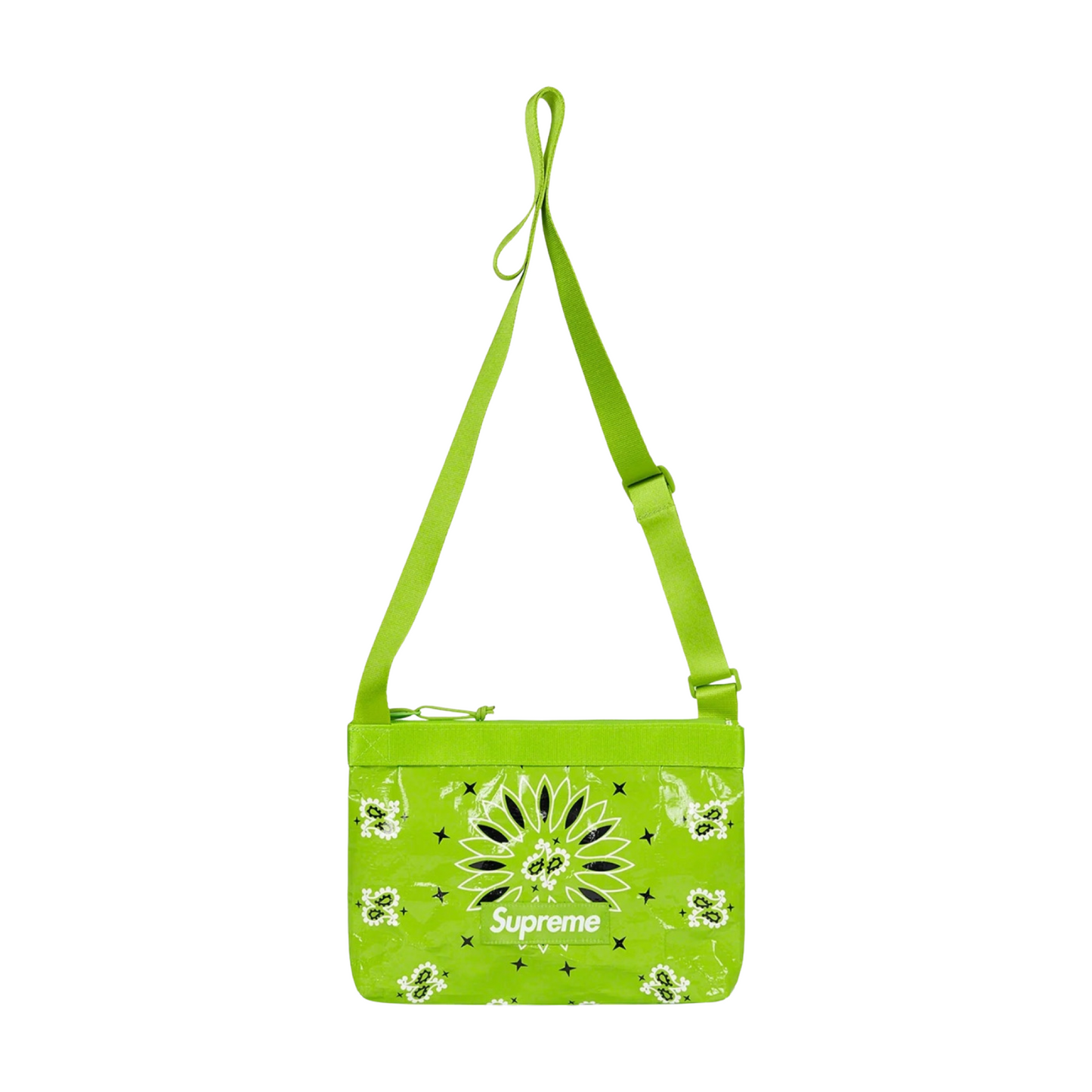 Supreme Bandana Tarp Side Bag Green