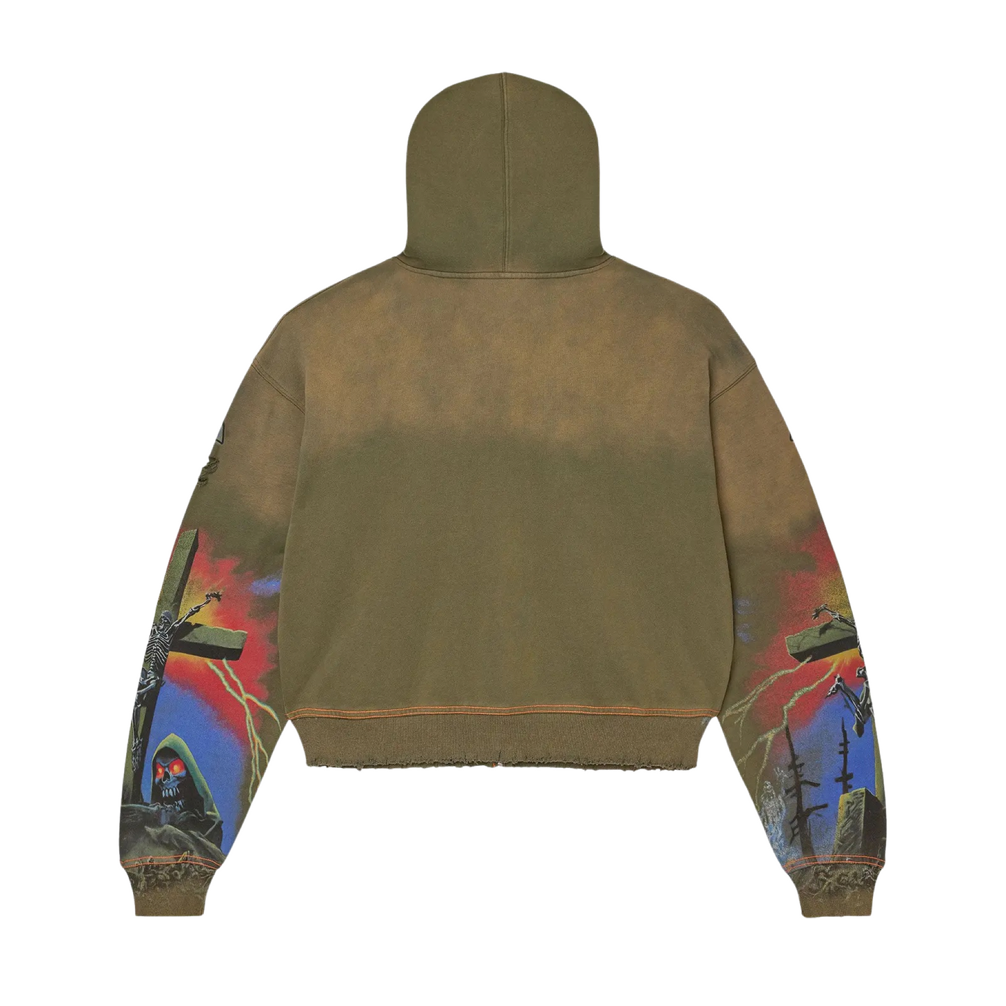 Vale Forever Damned Zip Up Hoodie - Green