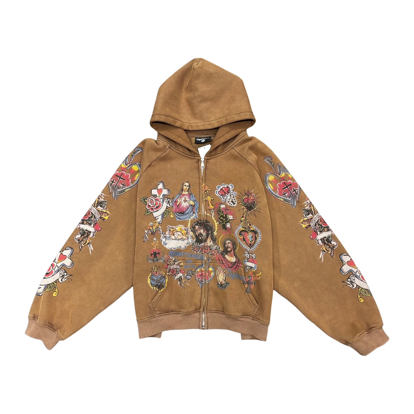 Used We Are Righteous Risen King Zip Up - Sz 2XL