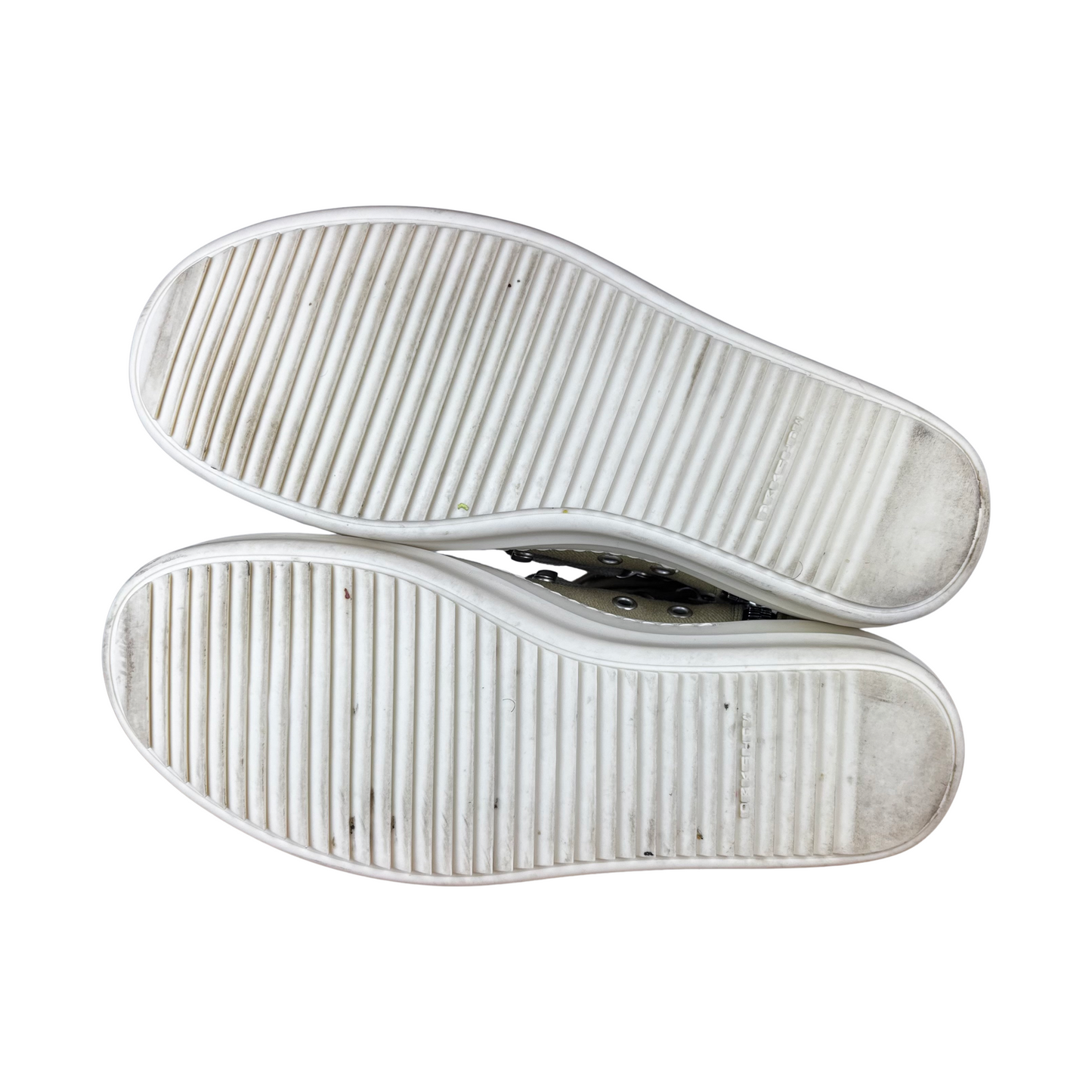 Used Rick Owens Hexa Lace Sneakers Parchment - Sz 42