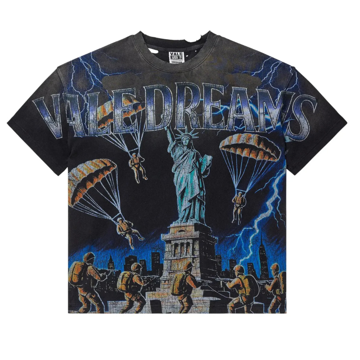 Vale Forever Nyc Invasion Big Tee Black