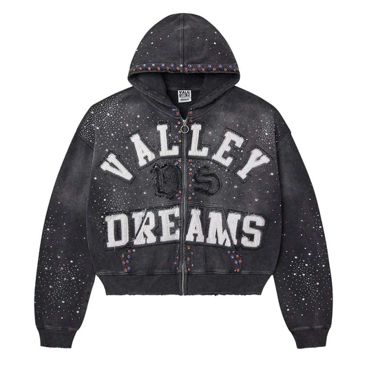 Vale Forever Classic Zip Up Hoodie Black - Sz XXL