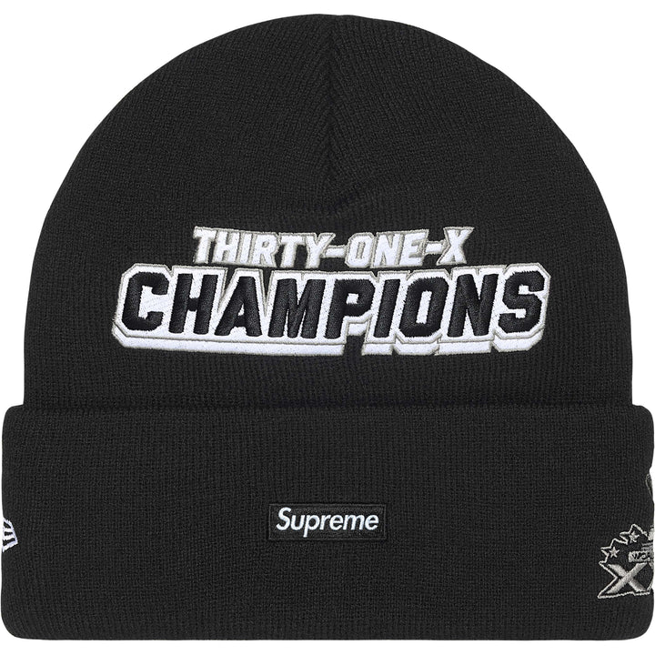 Supreme New Era Football Beanie - Black