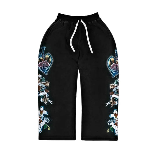 We Are Righteous "Risen King" Sweatpants - Black