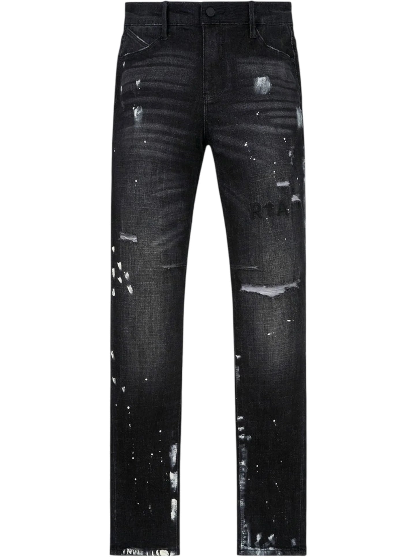 RTA Clayton Jean Distressed Charcoal Paint Black