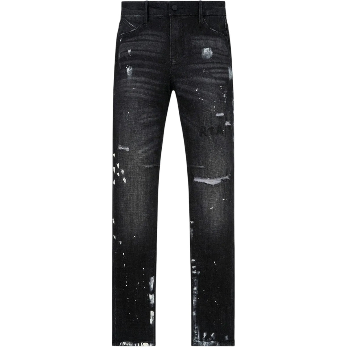 RTA Clayton Jean Ripped Paint Black