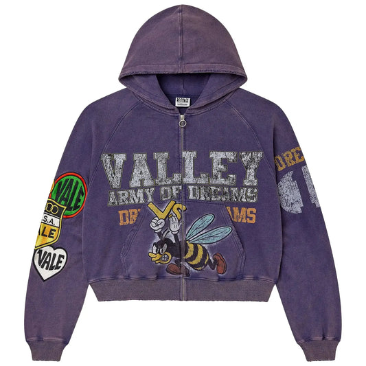 Vale Army Zip - Purple
