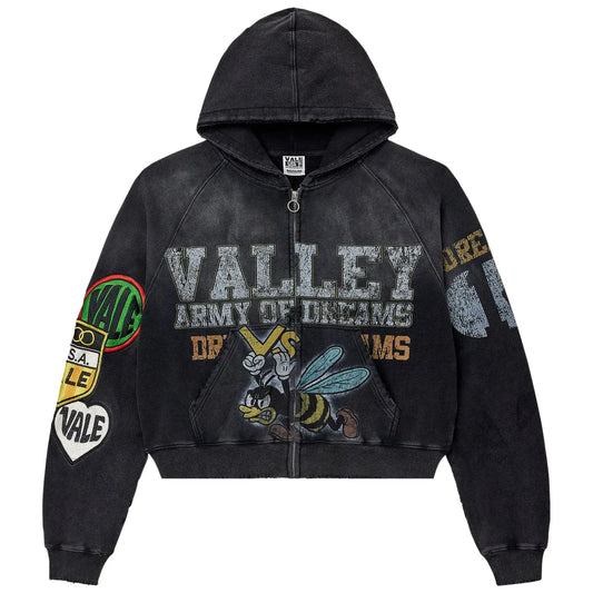 Vale Army Zip Up - Black